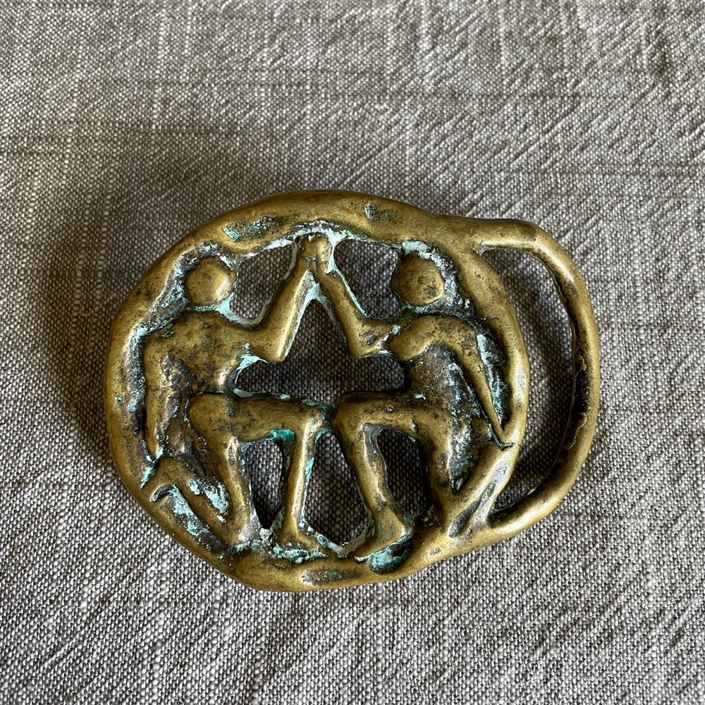 1970’s Collectable Zodiac brass belt buckle